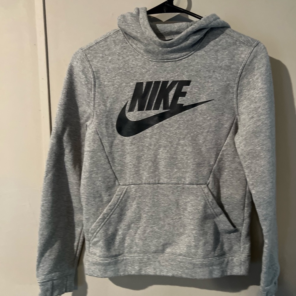 Boys Nike Gray Hoodie